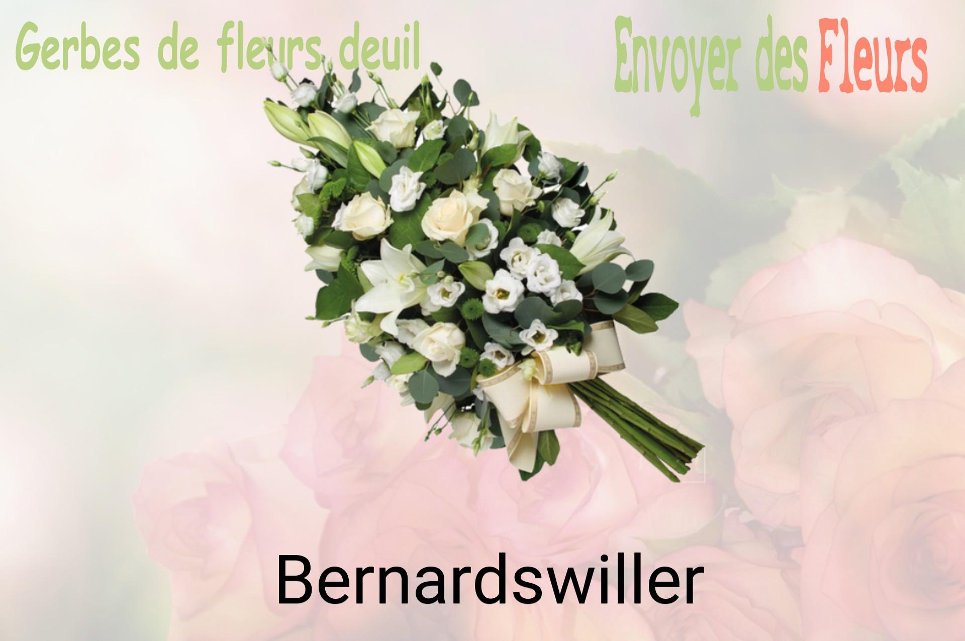 Gerbe de fleurs de deuil livrée à Bernardswiller